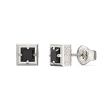 Guess Stainless Steel Barrio 6mm Supremo Square Stud Earrings