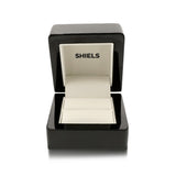 Shiels High-Gloss Black Wooden Ring Box