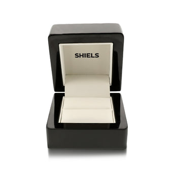 Shiels High-Gloss Black Wooden Ring Box