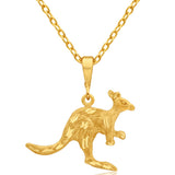 9ct Yellow Gold Kangaroo Pendant