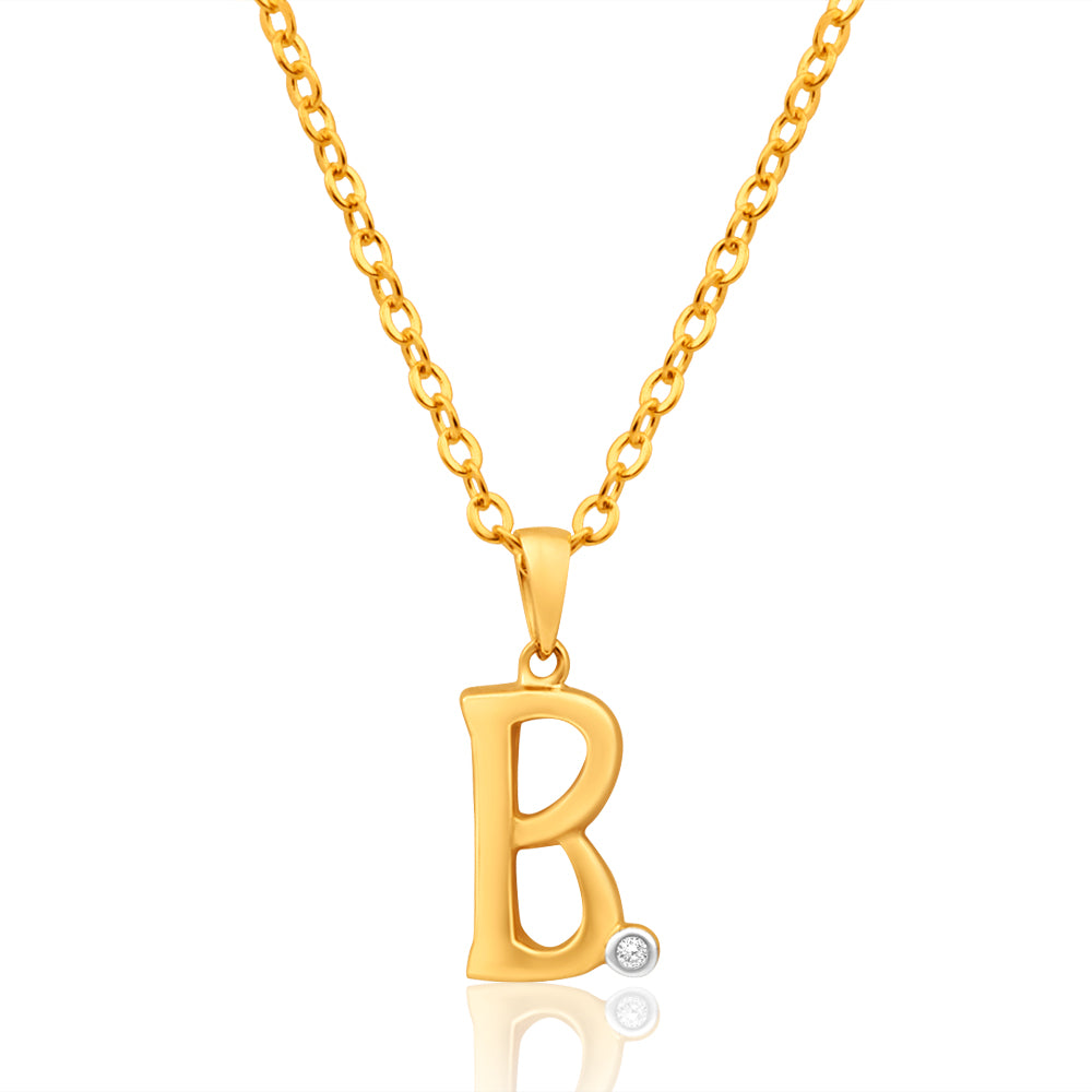 B hotsell pendant gold
