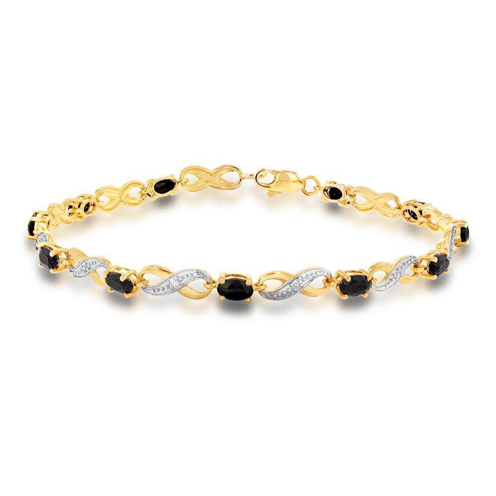 Sapphire infinity bracelet deals