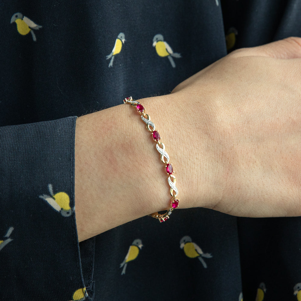 Real on sale ruby bracelet