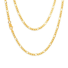 Load image into Gallery viewer, 9ct Yellow Gold Figaro 1:3 45cm Chain 80 Gauge