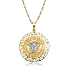 Load image into Gallery viewer, 9ct Yellow Gold &amp; White Gold Key of Life Medusa Pendant