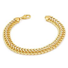 Load image into Gallery viewer, 9ct  Yellow Gold &amp; White Gold Fancy Bracelet