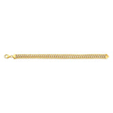 9ct  Yellow Gold & White Gold Fancy Bracelet