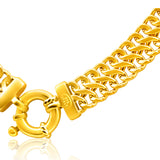 9ct Yellow Gold Copper Filled Mesh 45cm Chain 100 Gauge with a Bolt Ring
