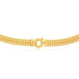 9ct Yellow Gold Copper Filled Mesh 45cm Chain 100 Gauge with a Bolt Ring