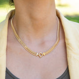 9ct Yellow Gold Copper Filled Mesh 45cm Chain 100 Gauge with a Bolt Ring