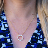 9ct Yellow Gold Refined Cubic Zirconia Pendant
