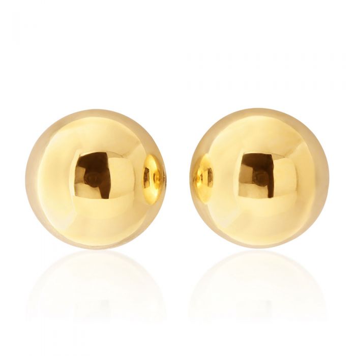 9ct Yellow Gold Ball 6mm Stud Earrings