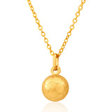 9ct Yellow Gold Soccer Ball Pendant