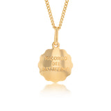 9ct Yellow Gold Baptism Medallion 12mm Pendant
