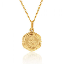 Load image into Gallery viewer, 9ct Yellow Gold Saint Christopher Pendant 6 sided