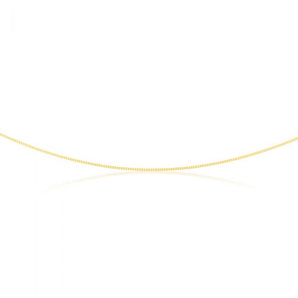 9ct Yellow Solid Gold 30 Gauge Curb 40cm Chain