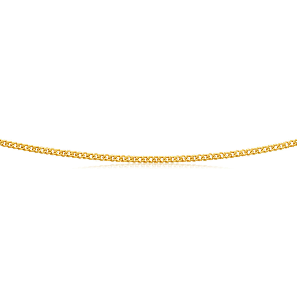 9ct Yellow Gold SOLID 50 Gauge Curb 55cm Chain
