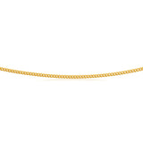 9ct Yellow Solid Gold 50 Gauge Curb 55cm Chain