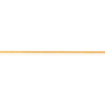 9ct Yellow Solid Gold Curb Dicut 70cm Chain 50Gauge