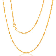 Load image into Gallery viewer, 9ct Yellow Gold Singapore 50cm Chain 30 Gauge