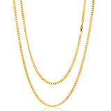 9ct Yellow Solid Gold 50cm 60 Gauge Curb Chain