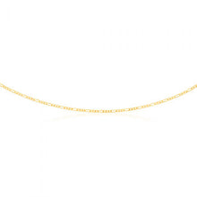 Load image into Gallery viewer, 9ct Yellow Gold Figaro 1:3 50cm Chain 60Gauge