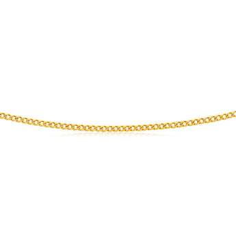 9ct Yellow Solid Gold 50cm 70 Gauge Curb Chain