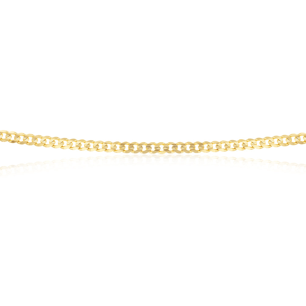 9ct Yellow Gold 55cm 170 Gauge Curb Chain