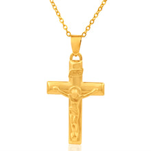 Load image into Gallery viewer, 9ct Yellow Gold Hollow Crucifix Pendant