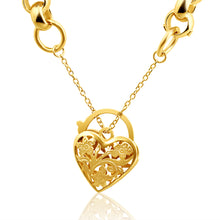 Load image into Gallery viewer, Dazzling 9ct Yellow Gold Copper Filled Belcher Bracelet