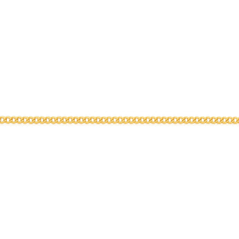 9ct Radiant Yellow Gold Copper Filled Curb Chain