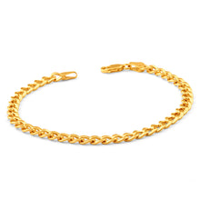 Load image into Gallery viewer, 9ctYellow Gold Copper Filled 19cm Curb Bracelet 120 Gauge