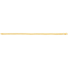 Load image into Gallery viewer, 9ct Yellow Gold Copper Filled Curb Bracelet 100Gauge