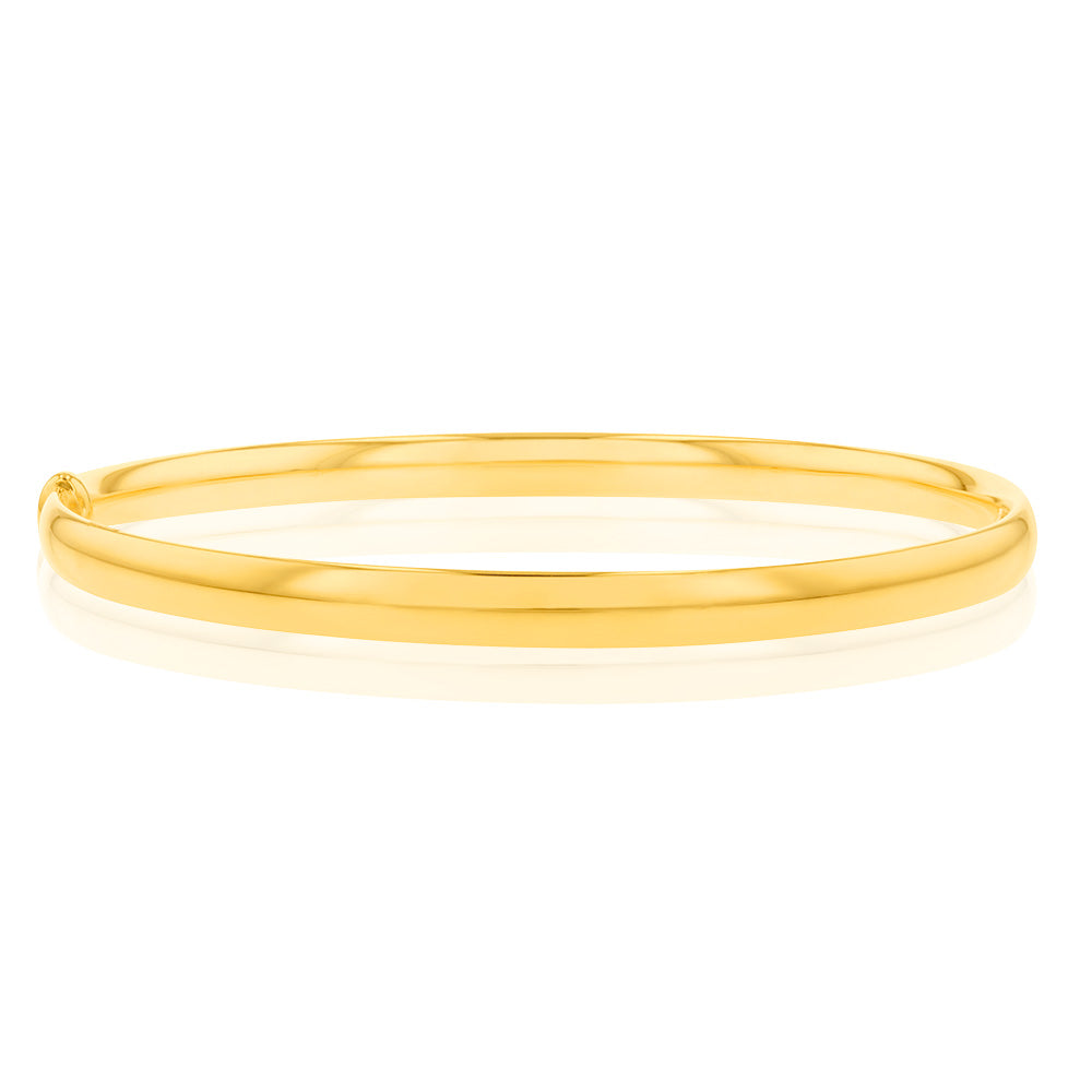 9ct Yellow Gold Silver Filled Bangle