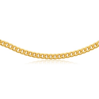 9ct Gorgeous Yellow Gold Copper Filled Curb Chain