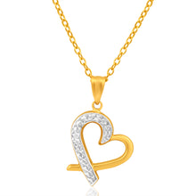 Load image into Gallery viewer, 9ct Yellow Gold &amp; White Gold Lovely Pendant