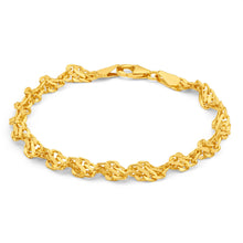 Load image into Gallery viewer, 9ct Yellow Gold Copper Filled 19cm Singapore Bracelet 70Gauge