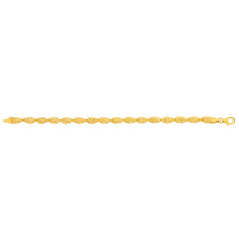 Load image into Gallery viewer, 9ct Yellow Gold Copper Filled 19cm Singapore Bracelet 70Gauge