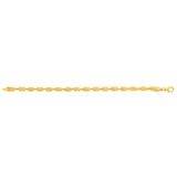 9ct Yellow Gold Copper Filled 19cm Singapore Bracelet 70Gauge