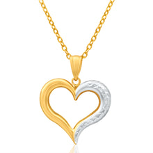 Load image into Gallery viewer, 9ct Yellow Gold &amp; White Gold Wonderful Pendant