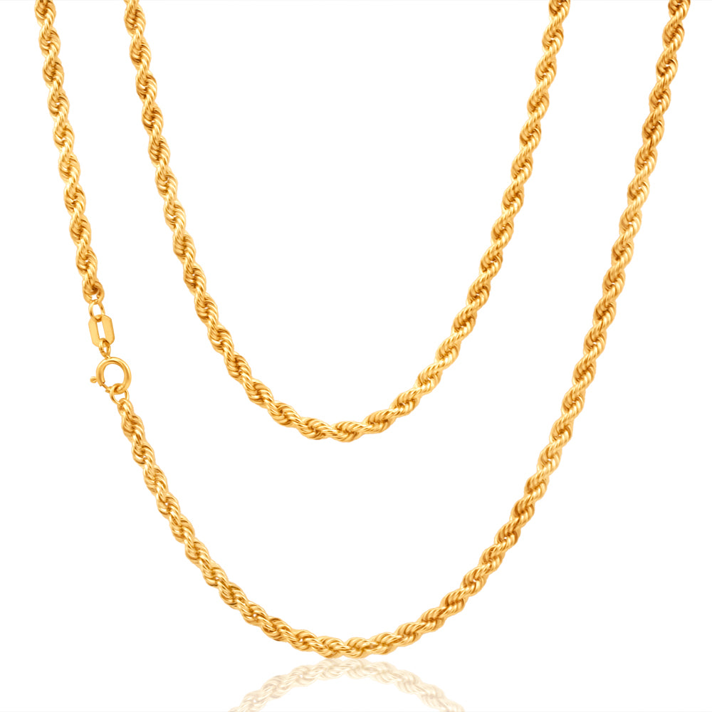 9ct Yellow Gold Rope Chain