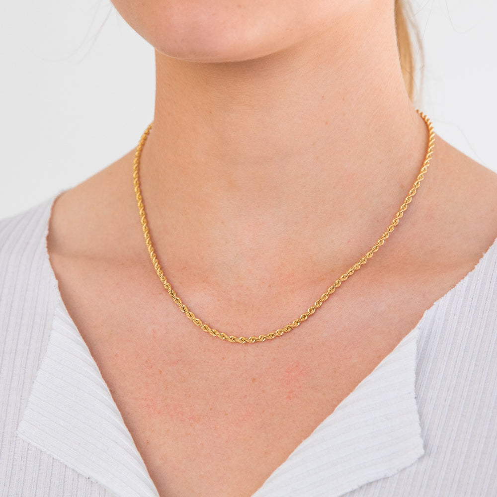 9ct Yellow Gold Rope Chain