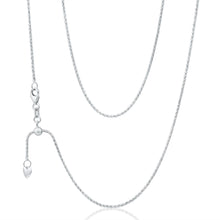 Load image into Gallery viewer, 9ct White Gold Wheat Chain