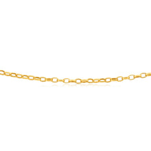 Load image into Gallery viewer, 9ct Yellow Gold Silver Filled Oval Link Belcher 50 gauge Chain in 45cm