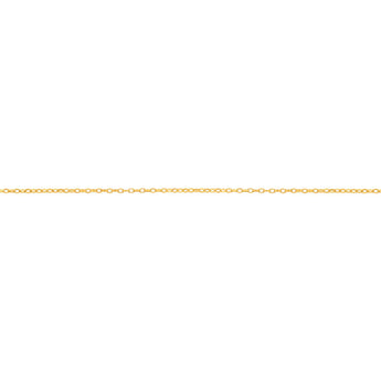 9ct Yellow Gold Silver Filled Oval Link Belcher 50 Gauge Chain in 45cm