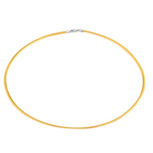 Load image into Gallery viewer, 9ct Yellow Gold &amp; White Gold Silver Filled Omega Reversible Chain