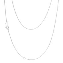 Load image into Gallery viewer, 9ct White Gold 45cm Box Chain With Extender