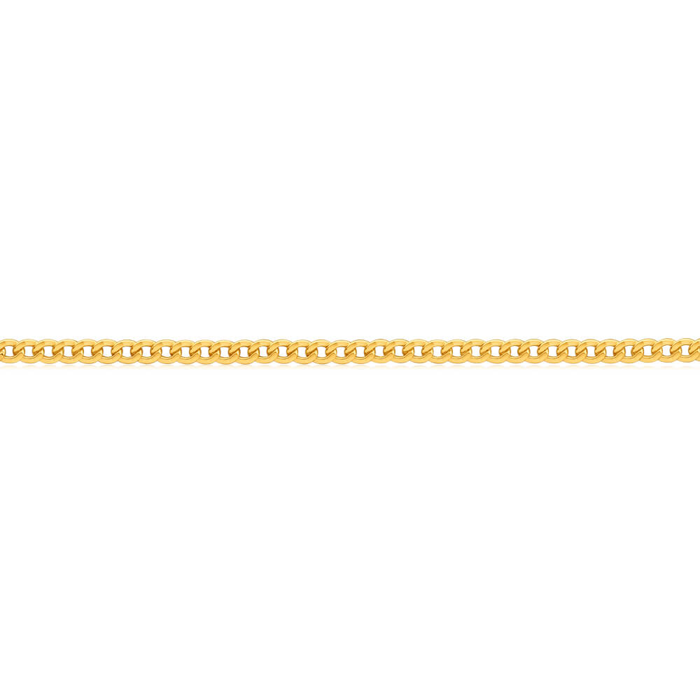 9ct Superb Yellow Gold Copper Filled Curb Chain