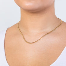 Load image into Gallery viewer, 9ct Elegant Yellow Gold Copper Filled Curb 45cm Chain