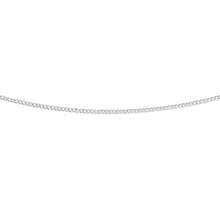 Load image into Gallery viewer, 9ct White Gold Silver Filled 50 Gauge 45cm Curb Chain